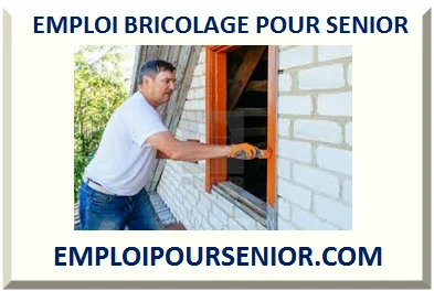 EMPLOI BRICOLAGE POUR SENIOR RETRAITÉ 2025